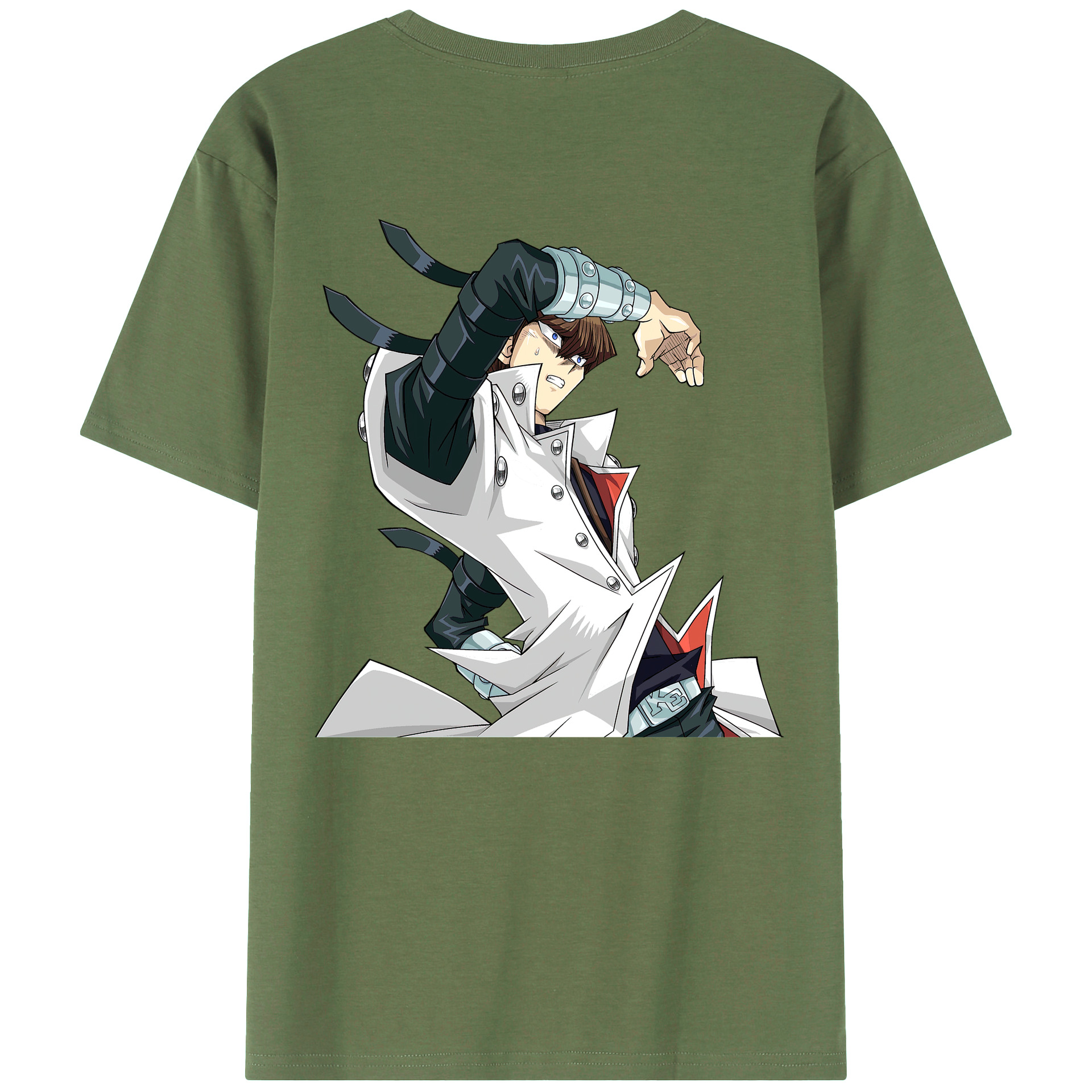 （画像用） 遊☆戯☆王 Yu-Gi-Oh! 綿100％ メンズ半袖Tシャツ（バックプリント） 通気性